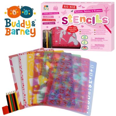 Image showing  Big Box of Stencils - Fashion, Fairies & Flowers