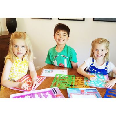 Image showing 6 th Buddy and Barney Big Box of Stencils - Fashion, Fairies & Flowers