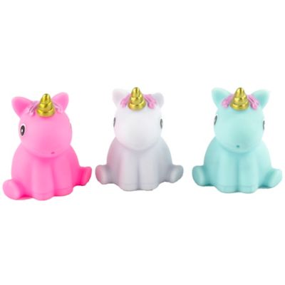 Image showing  Bath Time Unicorns - 3 pc. Toy Set