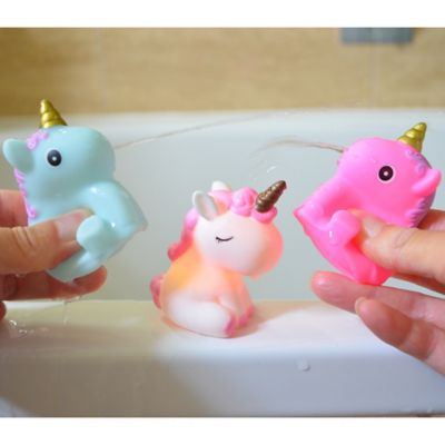 Image showing  Bath Time Unicorns - 3 pc. Toy Set
