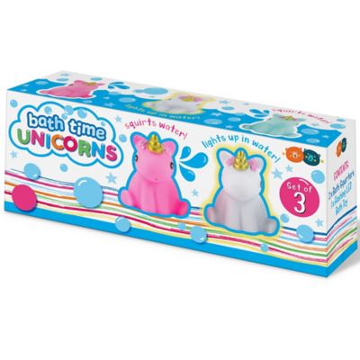 Image showing  Bath Time Unicorns - 3 pc. Toy Set