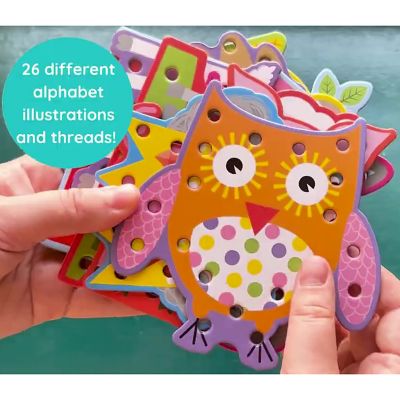 Image showing  Alphabet Lacing Cards - 52 pc