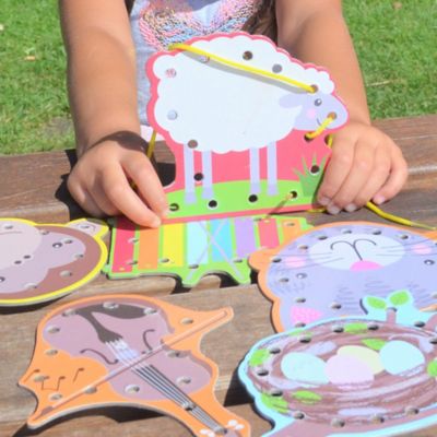 Image showing  Alphabet Lacing Cards - 52 pc