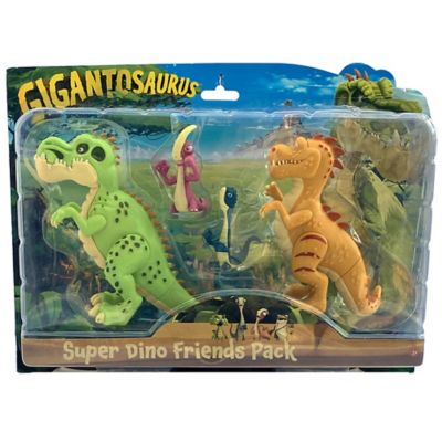 Idea Tank Gigantosaurus Super Dino Friends pk. - 4 pk. - (5 in. Giganto, 5 in. Trex, 2 in. Bill, 2 in. Rocky)
