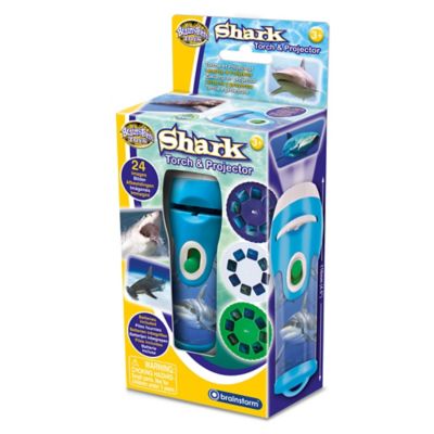Brainstorm Toys Shark Torch & Projector - Handheld Flashlight & Image Casting Toy