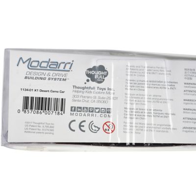 Image showing 7 th Modarri X1 Desert Camoflauge - Single DIY Design & Build Toy Car, Kids Ages 6 Plus