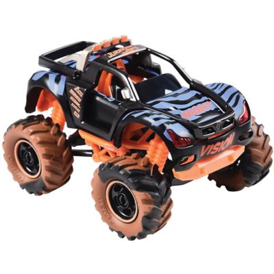 Image showing  Jurassic Beasts Turbo Monster Truck - DIY Design & Build Toy Car, Mix-Match, Kids Ages 6 Plus