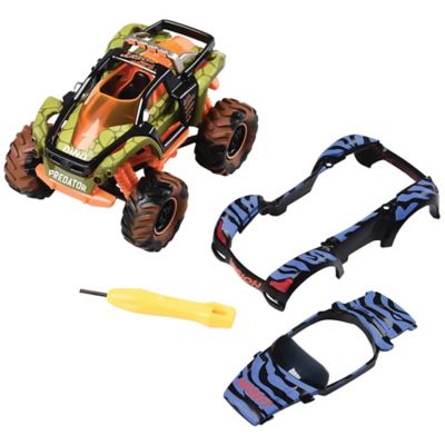 Image showing  Jurassic Beasts Turbo Monster Truck - DIY Design & Build Toy Car, Mix-Match, Kids Ages 6 Plus