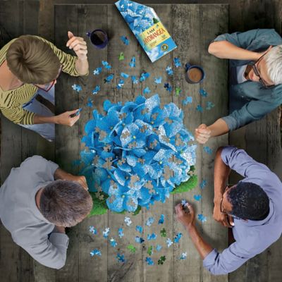 Image showing  I Am Hydrangea - 350 pc. Puzzle - Floral Shaped Jigsaw