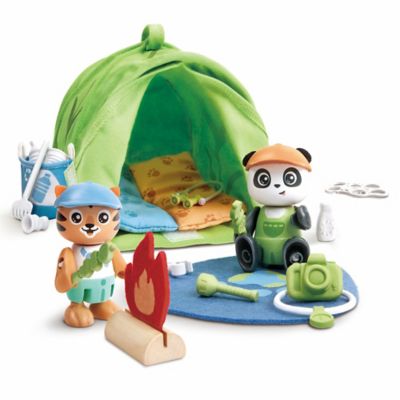 Hape Eco-Camping Playset - 24 pc. Wooden Nature Toy