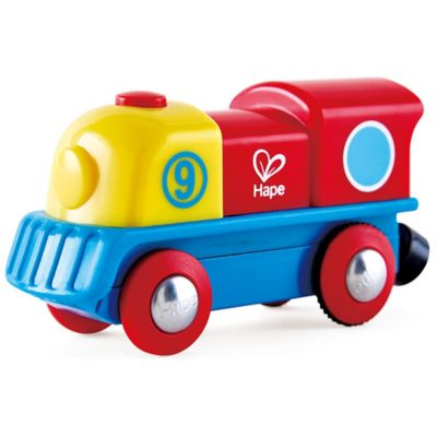Hape Brave Little Engine- Red-Yellow-Blue - Train Locomotive at Tractor ...