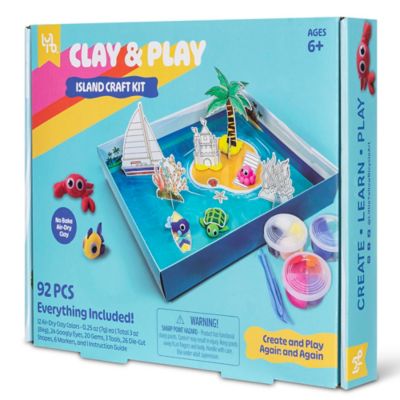 Image showing  Little Yellow Bicycle Clay & Play Island Adventure Craft Kit - 92 pc.