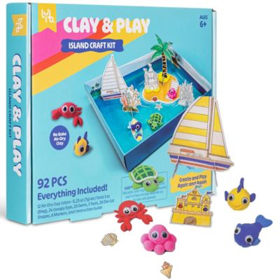 Image showing  Little Yellow Bicycle Clay & Play Island Adventure Craft Kit - 92 pc.