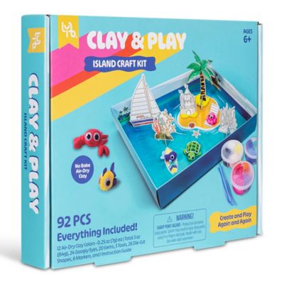 Image showing  Little Yellow Bicycle Clay & Play Island Adventure Craft Kit - 92 pc.