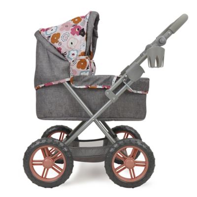 Image showing 2 th 509 Crew Melange Flora - Amanda Doll Pram - Matching Handbag, Age 3 Plus