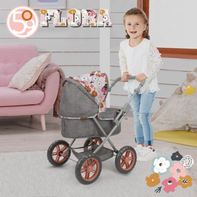 Image showing 4 th 509 Crew Melange Flora - Amanda Doll Pram - Matching Handbag, Age 3 Plus