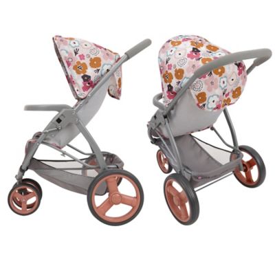 Image showing  Melange Flora - Mabelle 3-Wheel Doll Jogger Stroller, Ages 3 Plus