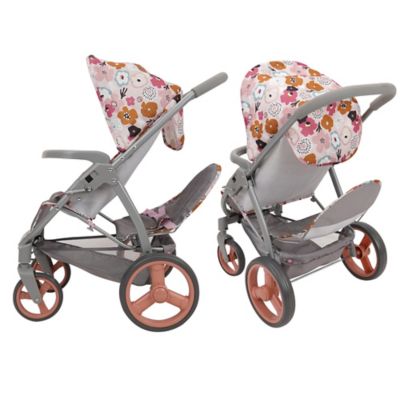Image showing 2 th 509 Crew Melange Flora - Mabelle Duo Twin Doll Stroller, Ages 3 Plus