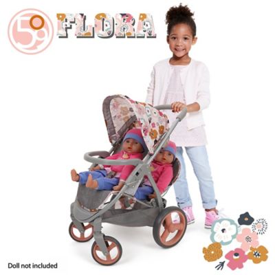 Image showing 5 th 509 Crew Melange Flora - Mabelle Duo Twin Doll Stroller, Ages 3 Plus