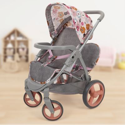 Image showing 6 th 509 Crew Melange Flora - Mabelle Duo Twin Doll Stroller, Ages 3 Plus