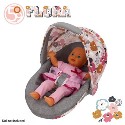 Image showing  Melange Flora - 3-In-1 Doll Car Seat, Kids 3 Plus