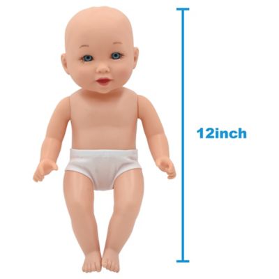 Image showing  Little Darlings Wash N' Play Baby Set - 12 in. Doll, Pink & Purple