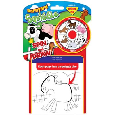RandomLine of Creative Things Squiggle On-The-Go Doodle Pad, Spin & Draw