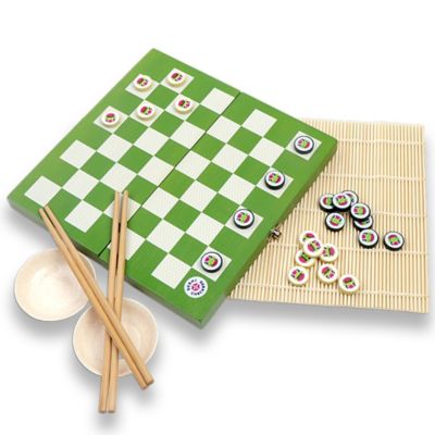 Image showing 5 th Project Genius Sushi Checkers - Game & Sushi Making Set, Kids Ages 8 Plus, 2 Players