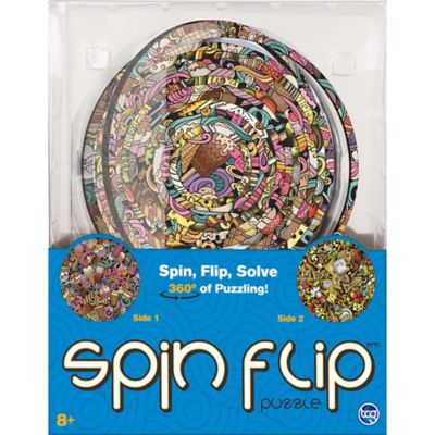 Image showing  Puzzle Ice Cream & Pizza- 14 Rings - 2-In-1 Double-Sided Puzzle