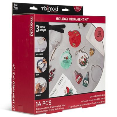Image showing  Mix2Mold Ceramic Resin Holiday Ornament Kit