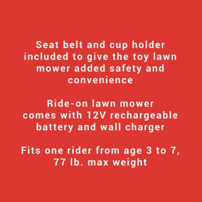 Image showing  12V Zero Turn Ride-On Toy Lawn Mower