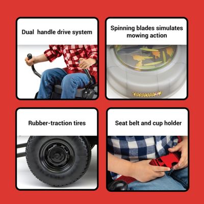 Image showing  12V Zero Turn Ride-On Toy Lawn Mower