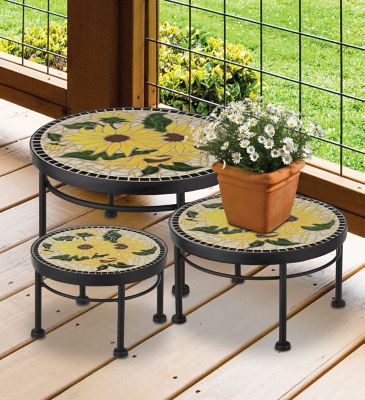 Image showing  Plant Stand Set/3 - Sunflower