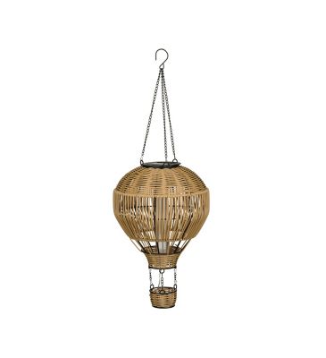 Image showing  Wicker Solar Hot Air Balloon Lantern - LG