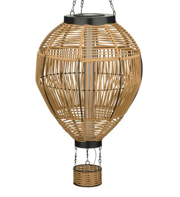 Regal Art & Gift Wicker Solar Hot Air Balloon Lantern - XLG