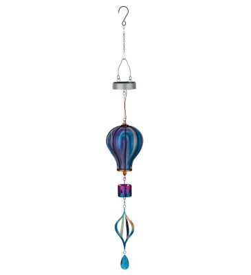 Image showing  Swirl Balloon Spinner Solar Lantern - Purple