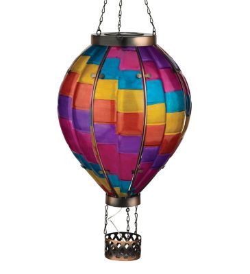 Regal Art & Gift Hot Air Balloon Solar Lantern XLG - Stripe