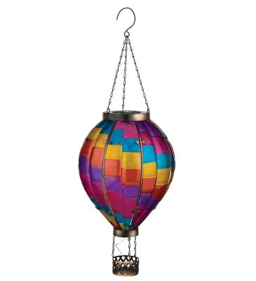 Image showing  Hot Air Balloon Solar Lantern XLG - Stripe