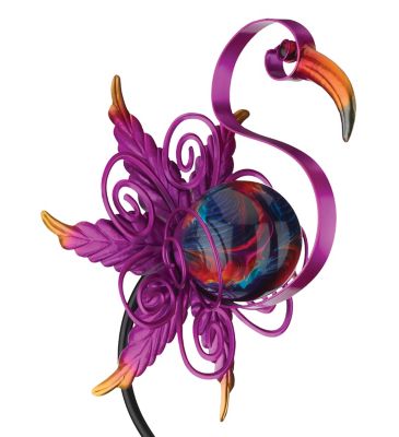 Regal Art & Gift Swirl Solar Stake - Flamingo