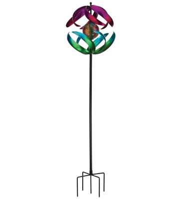 Image showing  Solar Vertical Wind Spinner, Swirl