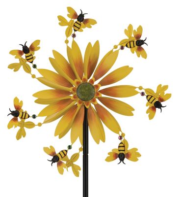 Regal Art & Gift 26 in. Wind Spinner Stake - Bee