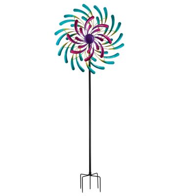 Image showing  32 in. Wave Wind Spinner Stake