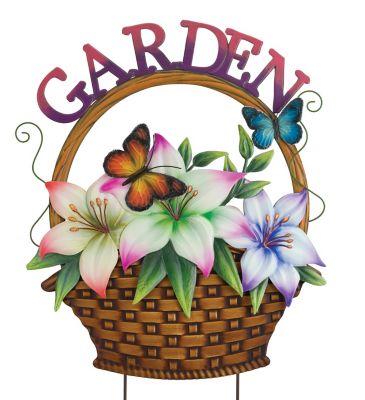 Regal Art & Gift Basket Flower Stake - Garden