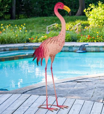 Image showing  Indoor/Outdoor Up Speckle Flamingo Statue