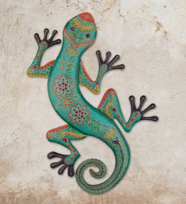 Image showing  Maha Gecko Wall Decor 24 in. - Seafoam