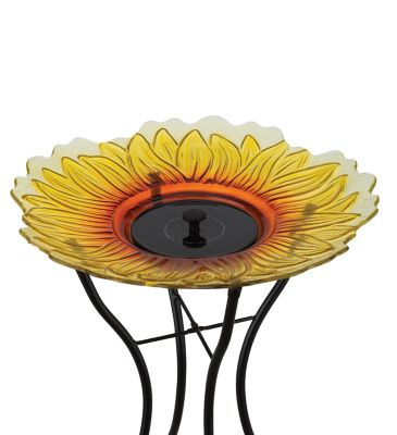 Regal Art & Gift 18 in. Solar Fountain/Birdbath with Stand - Sedona