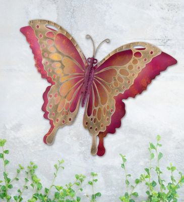 Image showing  Butterfly Wall Decor 19 in. - Pink