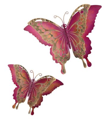 Regal Art & Gift Butterfly Wall Decor Set/2 - Pink