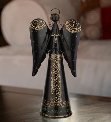 Image showing  Angel Decor, 23 in., Black/Gold