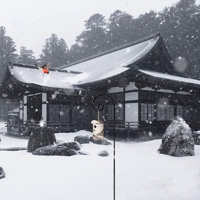 Image showing  Black Steel curl Shepard's Hooks (30-Pack)